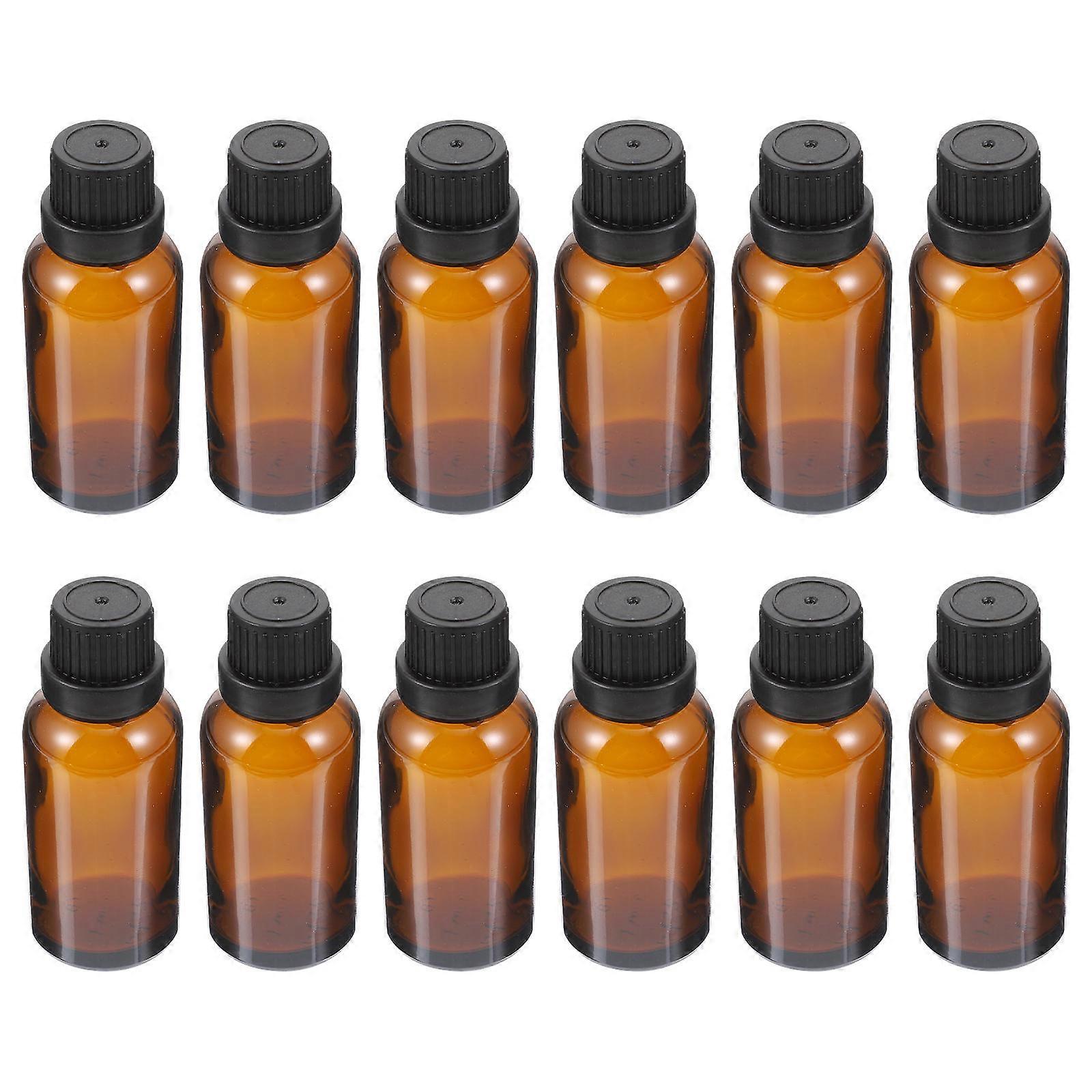 36 Pcs Travel-Friendly Glass Essential Oil Bottles With Perforated Plug For Aromatherapy Users Managing Liquids In Coffee