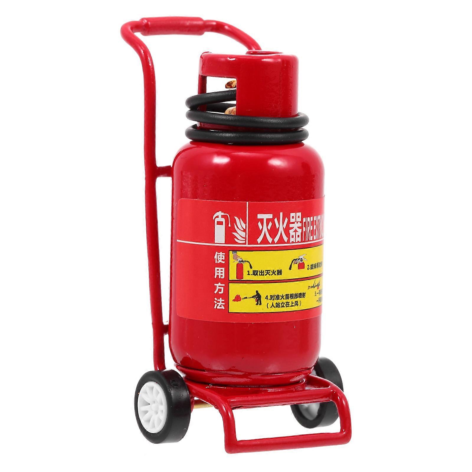 Miniature Fire Extinguisher Playing House Ornament for Decor 1Set