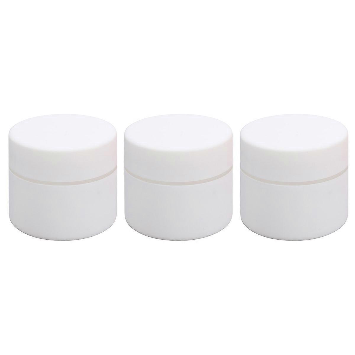 Empty Cream Jar Pot Double Layer Cosmetic Container for Travel 6Pcs