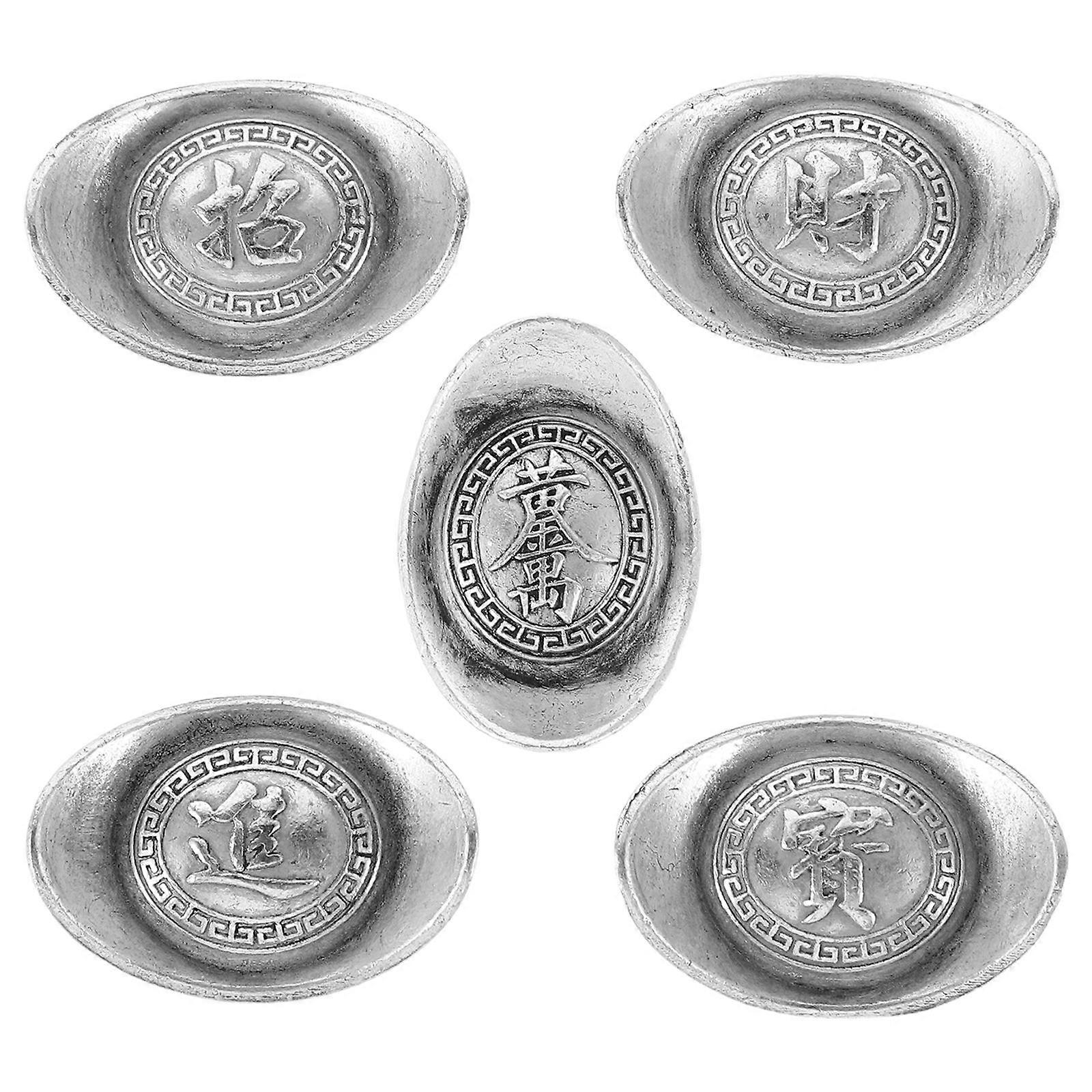 Feng Shui Wealth Decoration Performance Prop Vintage Design 25Pcs Distressed Finish