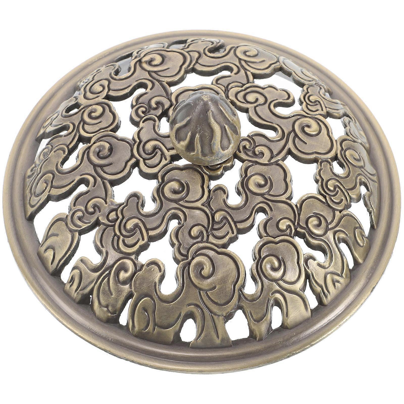 Decorative Censer Guard Vintage Copper Accessory For Ambiance Creation Square Design 5Pcs