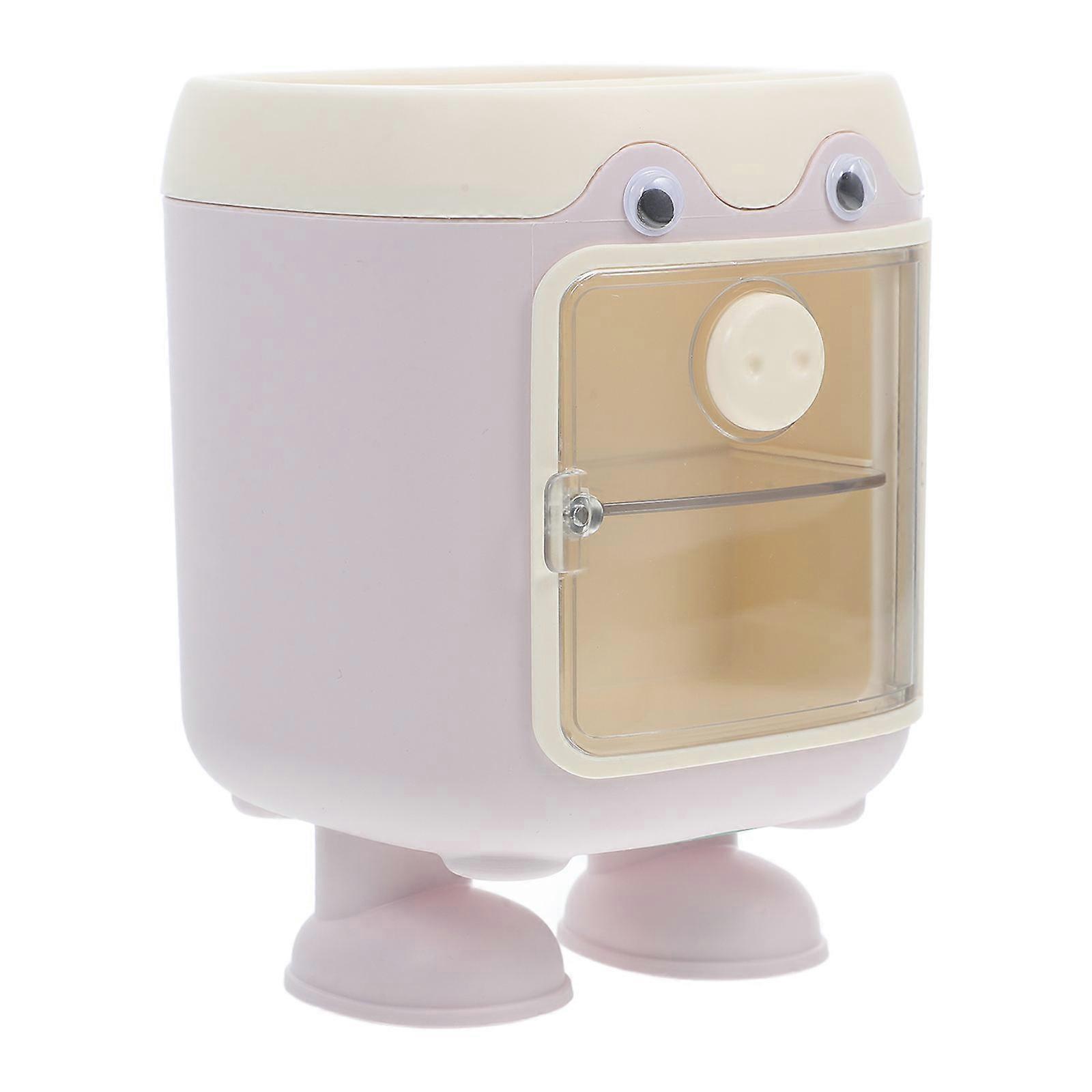 Modern Desk Organizer Pig Shape For Home Desk Accessories With Grid Design 5.9×4.1×3.9in Multifunctionality 1Set