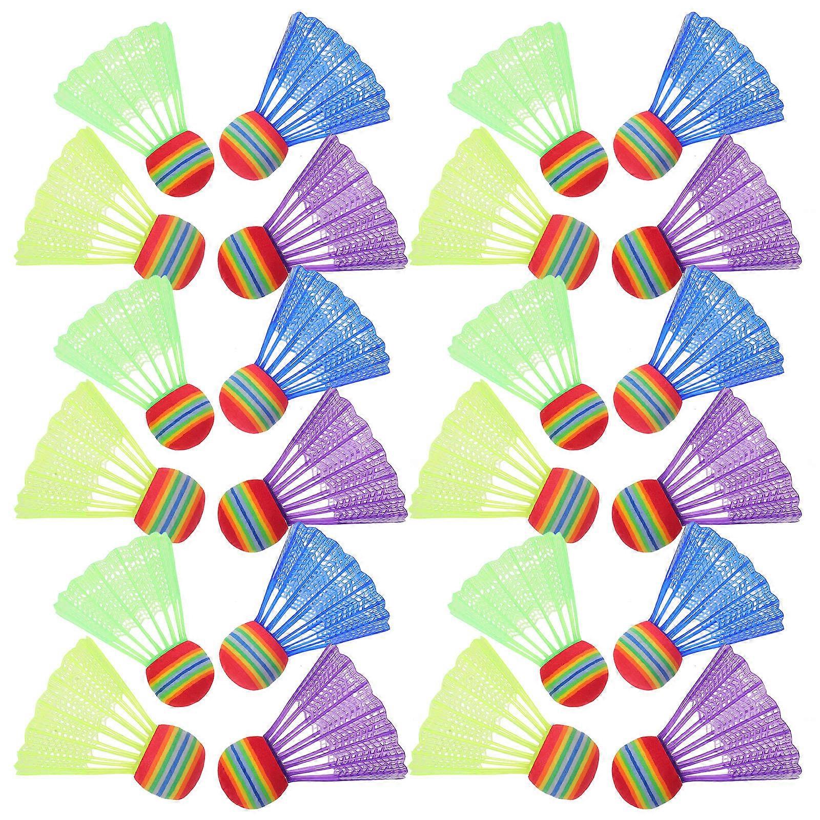 Spor İçin 128 Adet Renkli Kapalı Açık Çocuk Badminton Topları