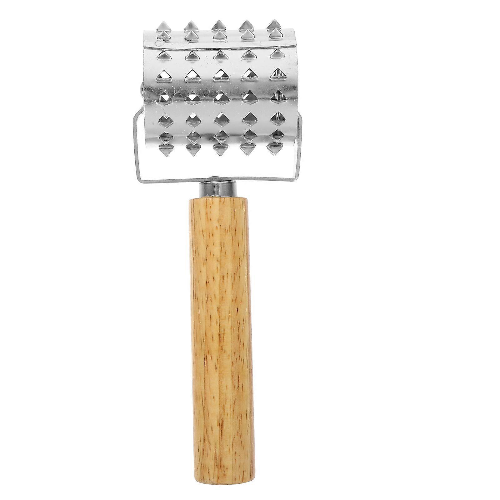 Steak Mallet Stainless Steel Meat Hammer for Kitchen Use 2Pcs Silver