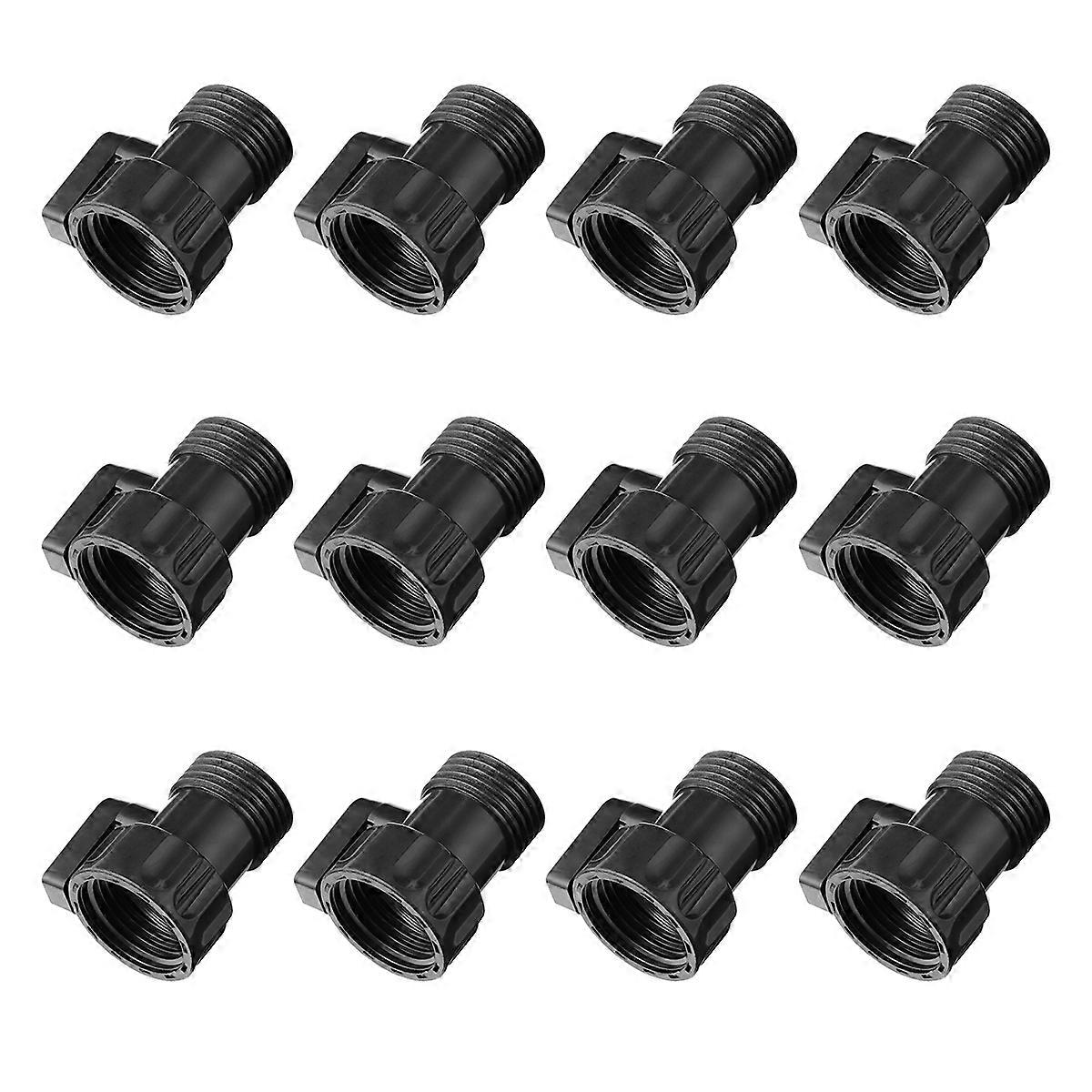 Hose Shut Off Valve for Garden 12Pcs Flow Control Plastic Connection