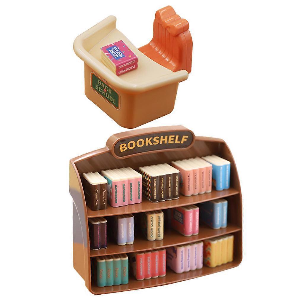Miniature Stuff Tiny Book Shelf for Mini House Decoration 3Sets