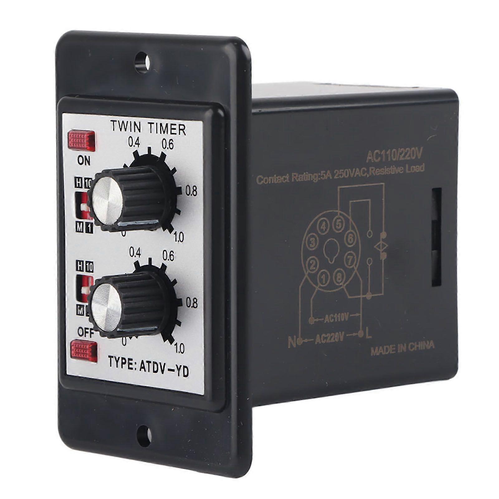 Knob Control Time Switch Relay On Off Timer Relay MultiSection ATDVYD AC110V/220V