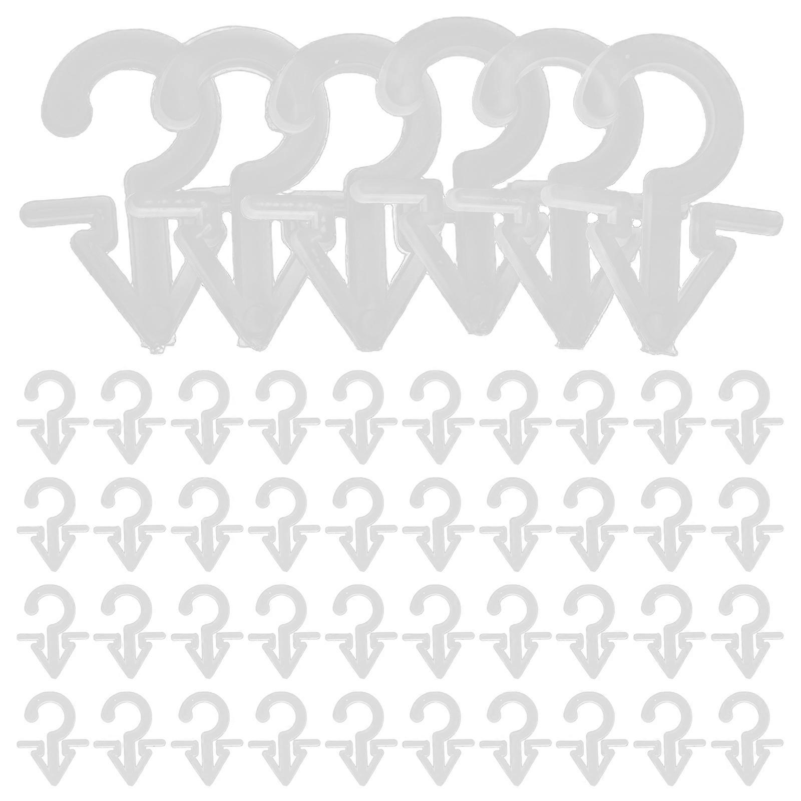 200Pcs Plastic Sock Display Hooks for Hanging Clothing Accessories