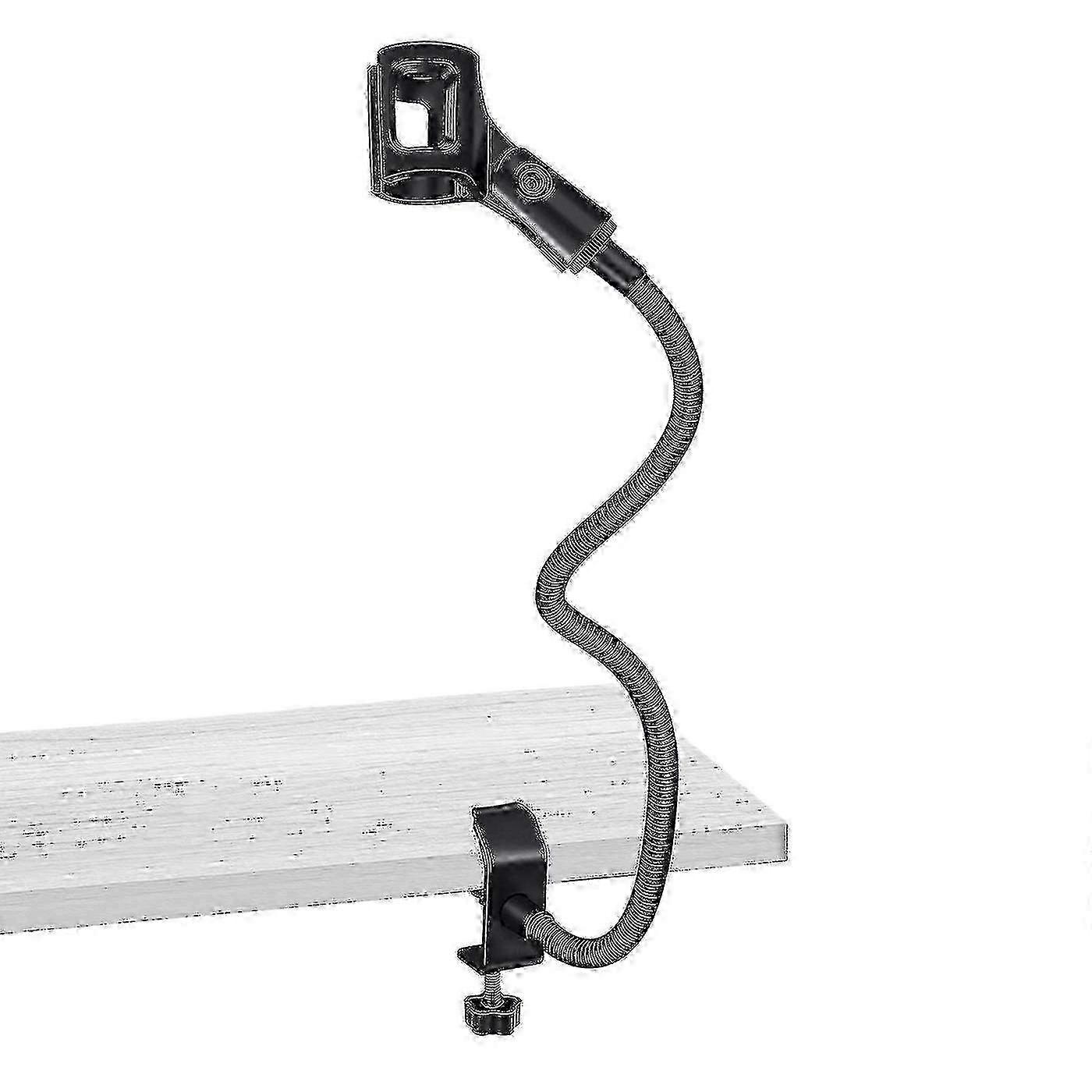 25-26 Compact Gooseneck Mic Stand for Podcasters, Gamers & Online Tutors