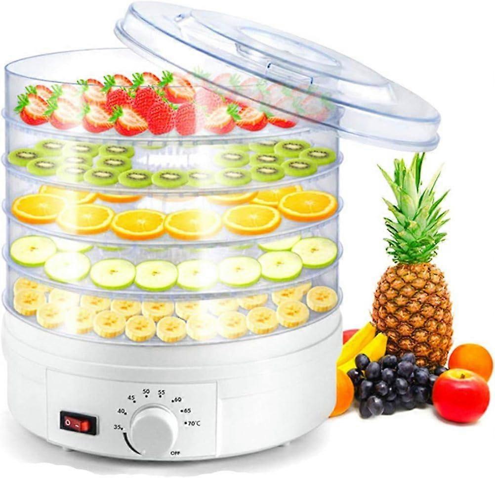 Food Dehydrator Small Transparent FoodGrade Dryer For Fruit, Vegetables, Meat And Pet Treats, 360Degree Heating Cycle