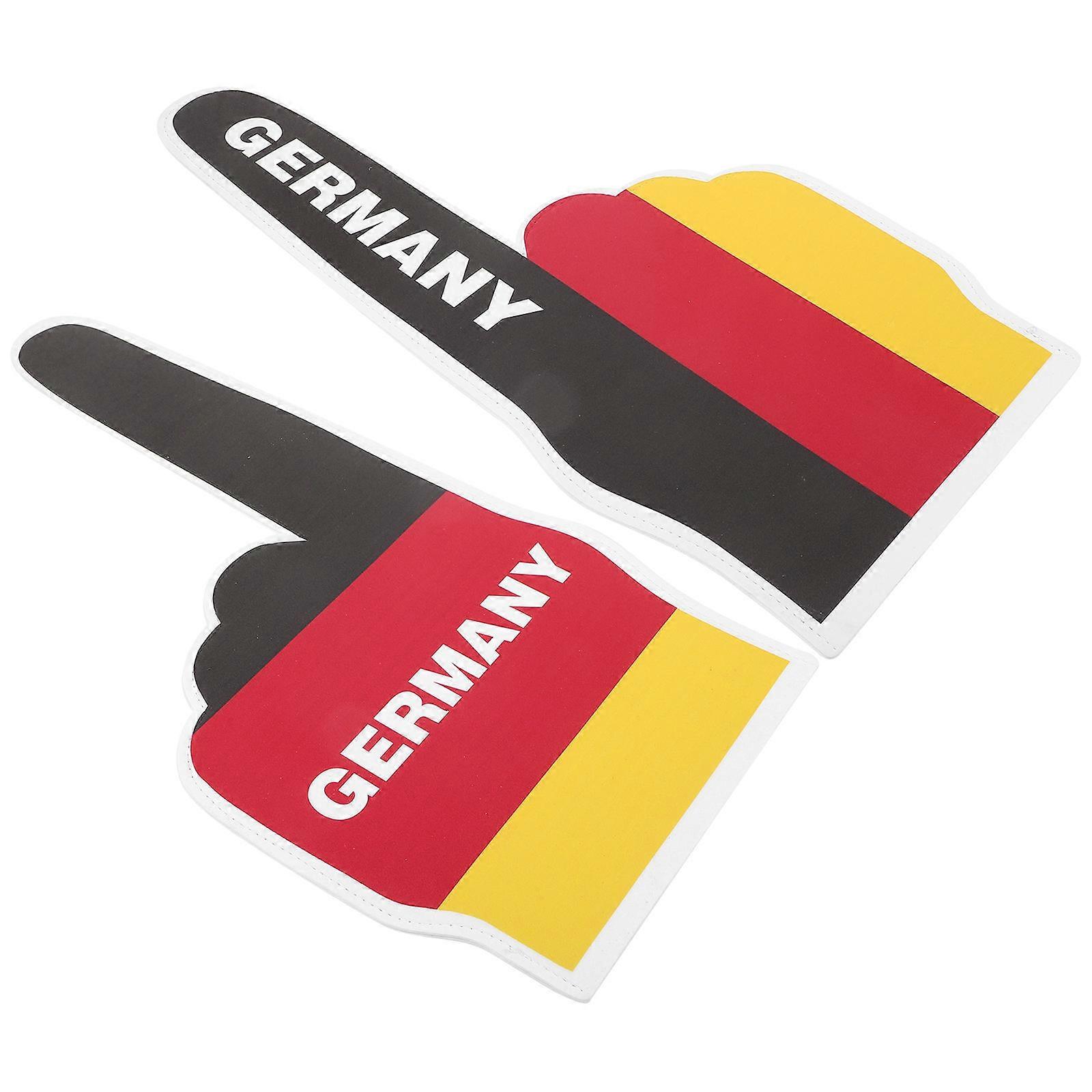 Foam Football Cheer Hand Decorative Finger Prop for Atmosphere 4Pairs