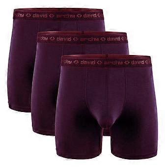 DAVID ARCHY Herreundertøj Modal Pouches Boxershorts med Gylp Bløde Åndbare Dobbelt Pouch Herre Boxershorts Fitness Joggingbukser Hurtig