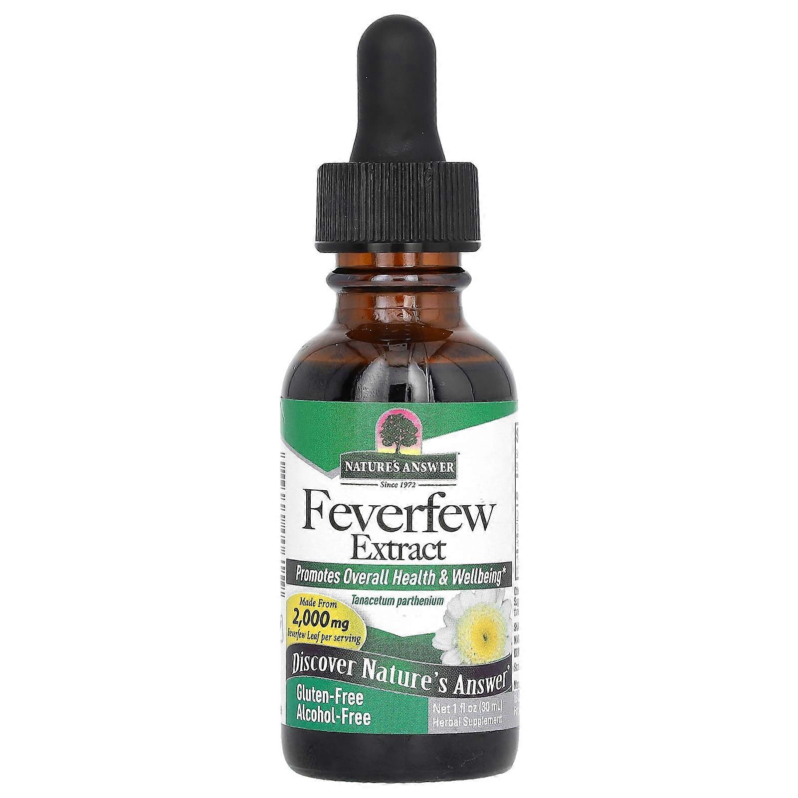 Feverfew Extract, Alcohol-Free, 2,000 mg, 1 fl oz (30 ml)