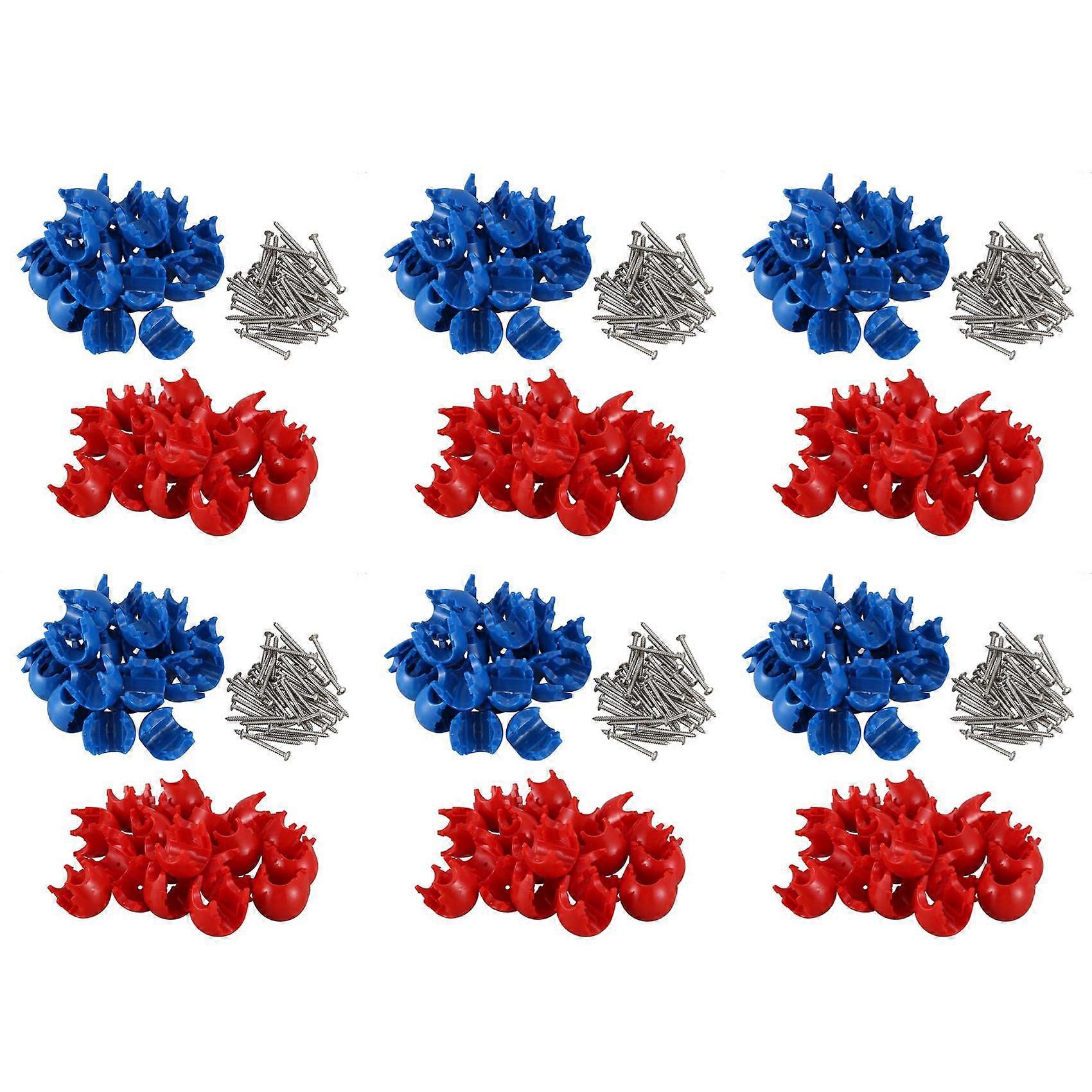 120Pcs Climbing Rope Net 16mm Plastic Connector Net Buckle Climbing Accessories for Outdoor Swing Climbing Rope Parts