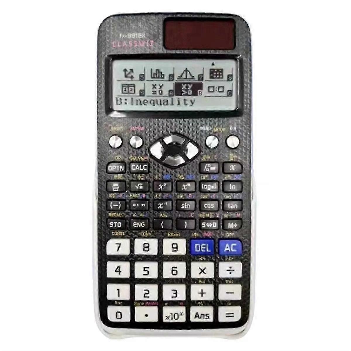 991EX Scientific Calculator Digital Large Display 696 Functions for Middle High College Solar Scien 25-26