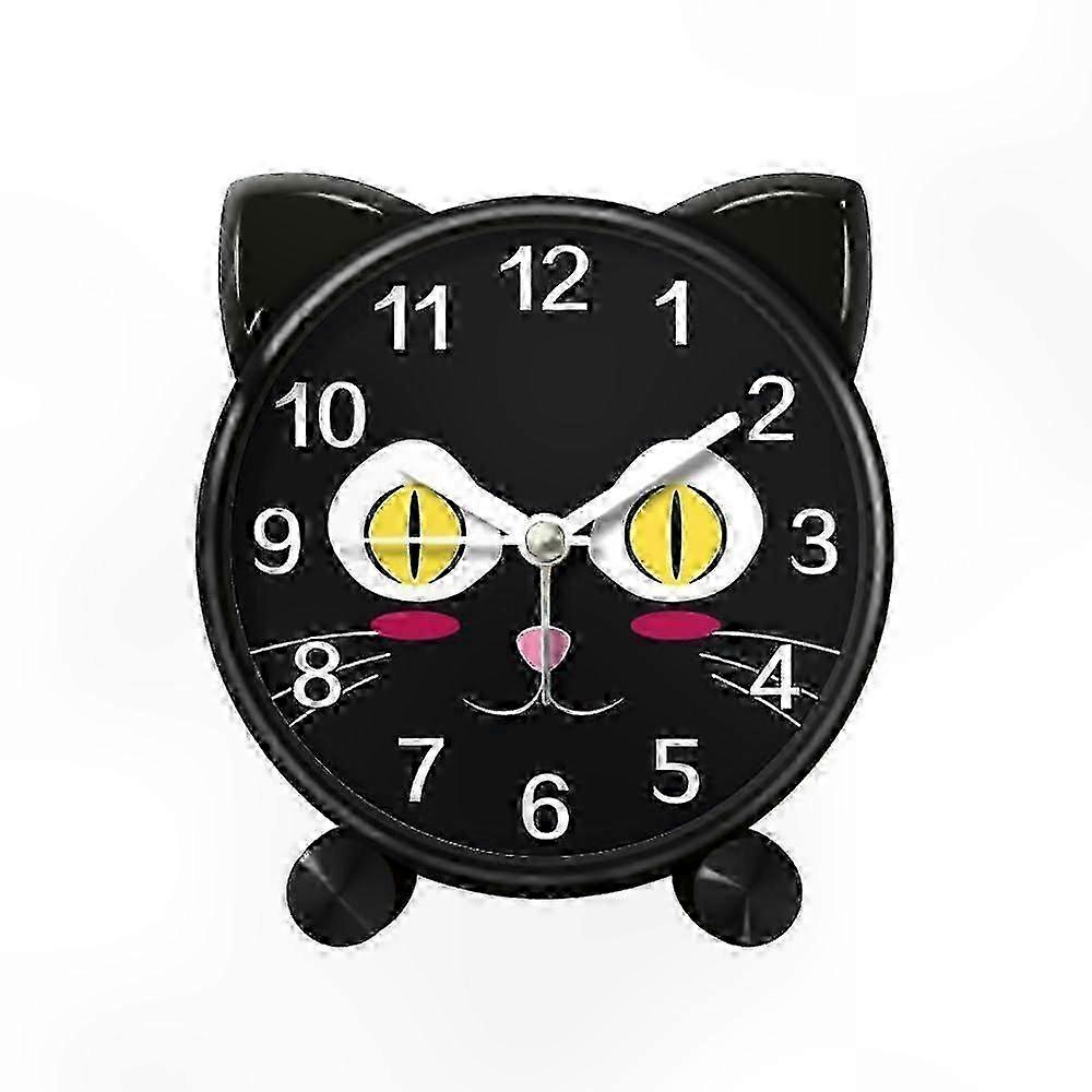 Budzik z kreskówkowym kotem do sypialni, uroczy zegar tematyczny