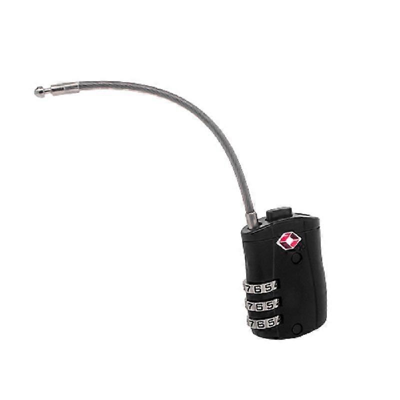 Customs Lock Customs Wire Lock Customs Padlock Wire Rope Customs Lock Combination Lock (Black