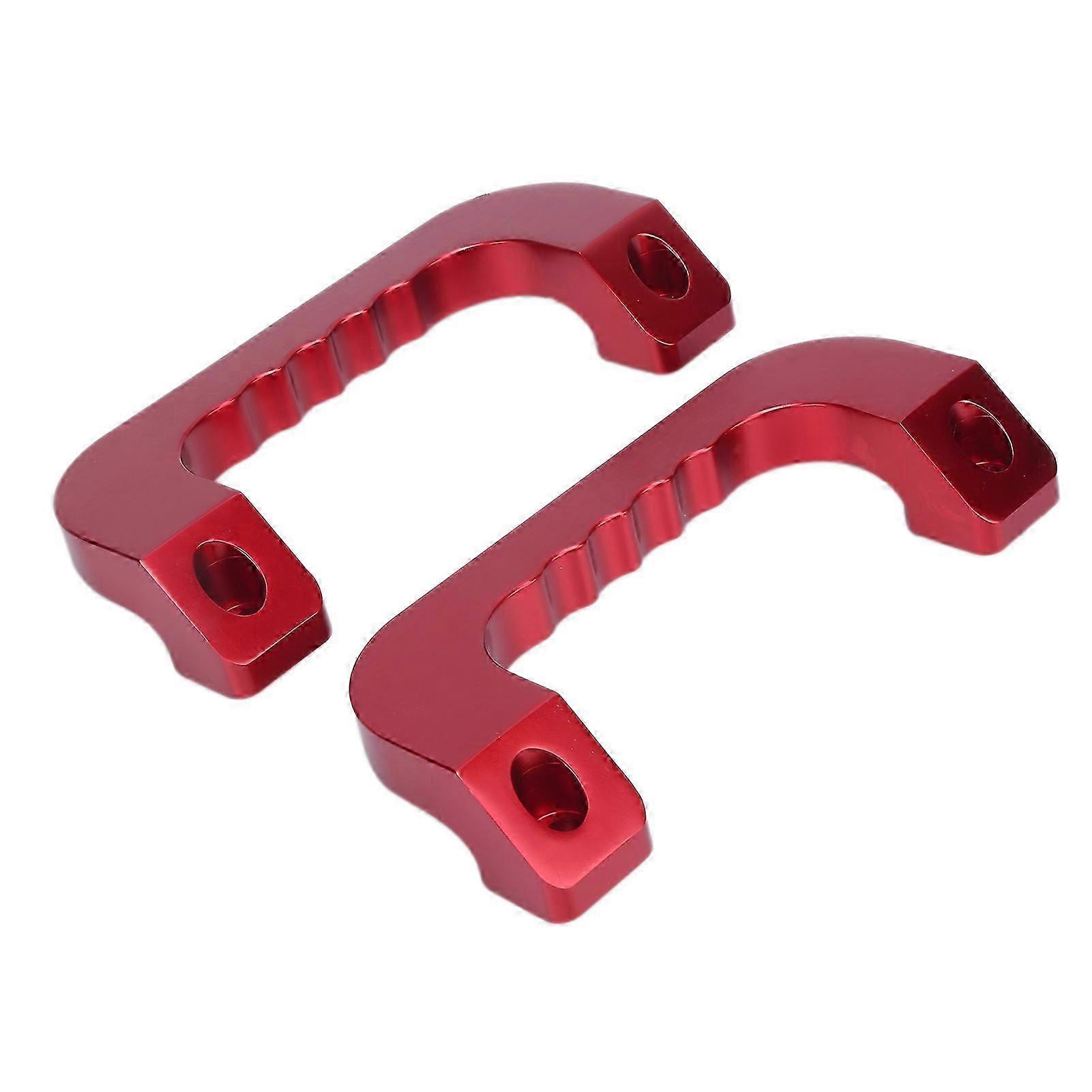 Pair Car B‑pillar Handle Space Aluminum Red Replacement for RegiusAce Hiace 2005‑2018 25-26s