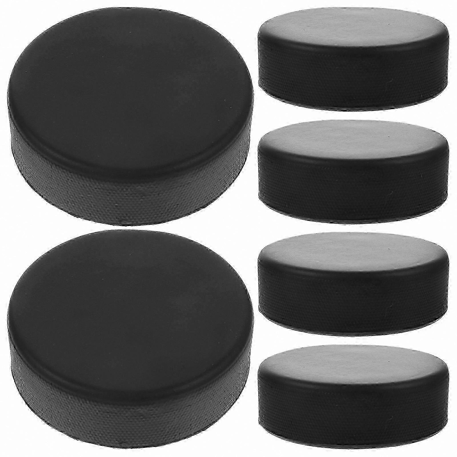 6-pack Durable Ice Hockey Pucks For Practice And Training Sessions