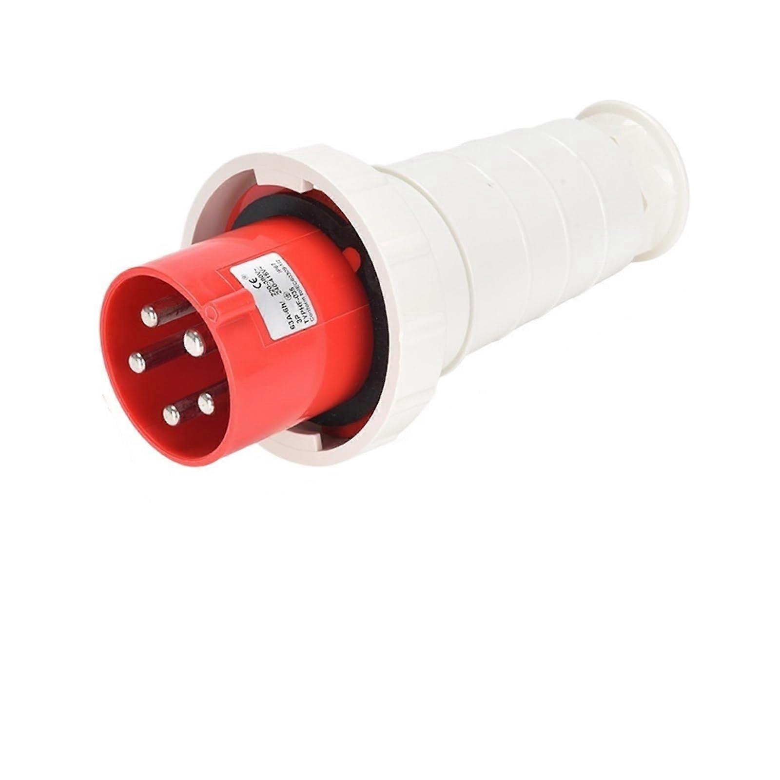 ThreePhase Industrial Waterproof Plug Connector 63A/125A 3Core 4P5Hole IP67 ExplosionProof Aviation Socket