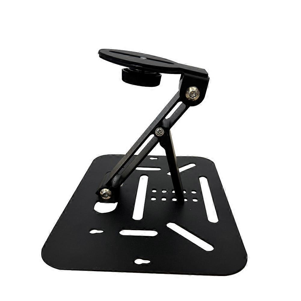 Universal Projector Bracket with 1/4 Inch Screw Desk, Ceiling and Wall Mount Adjustable Foldable Projector Stand Black