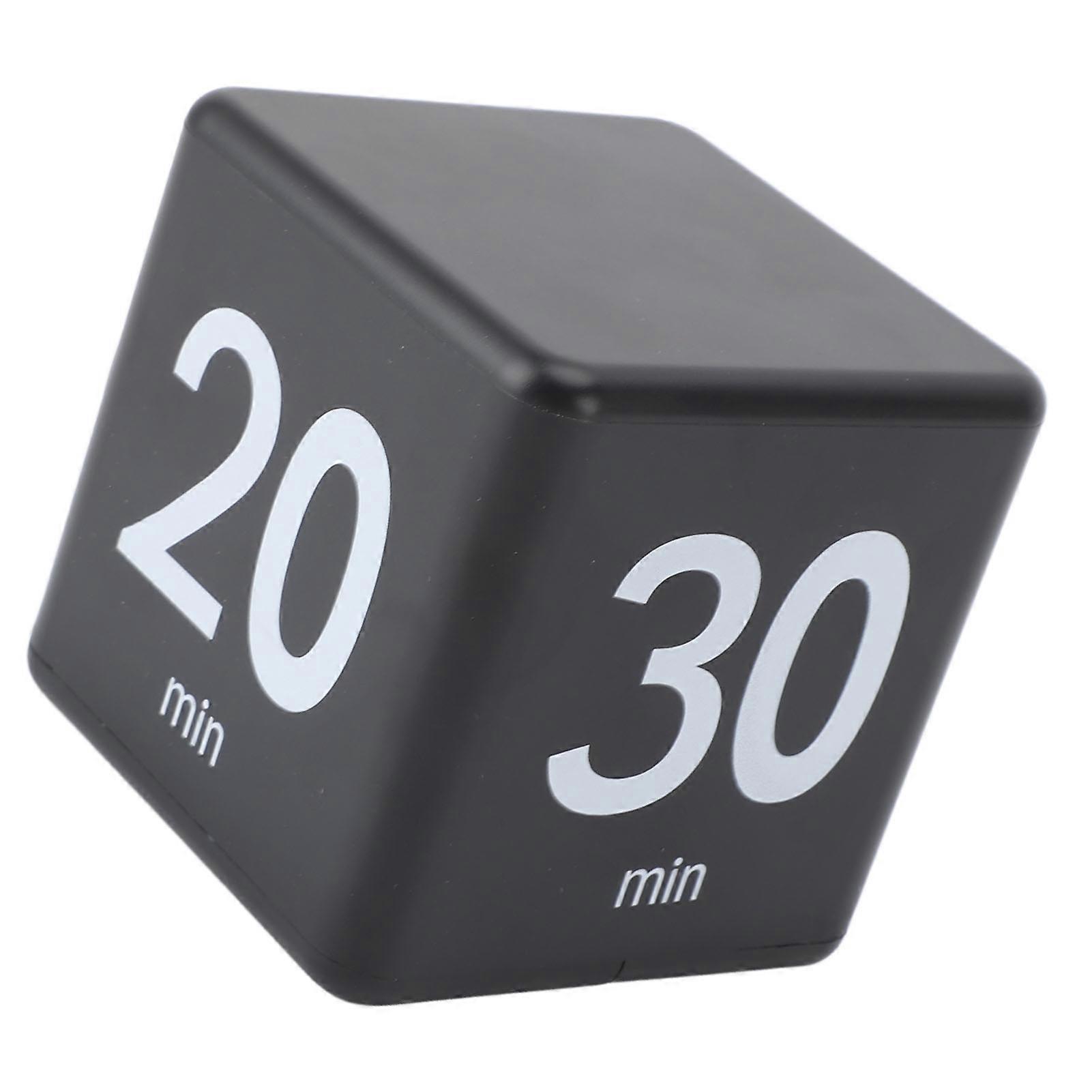 Flip Timer 15 20 30 60 Minutes Gravity Sensing Mini Countdown Timer for Cooking Study Workout Black 