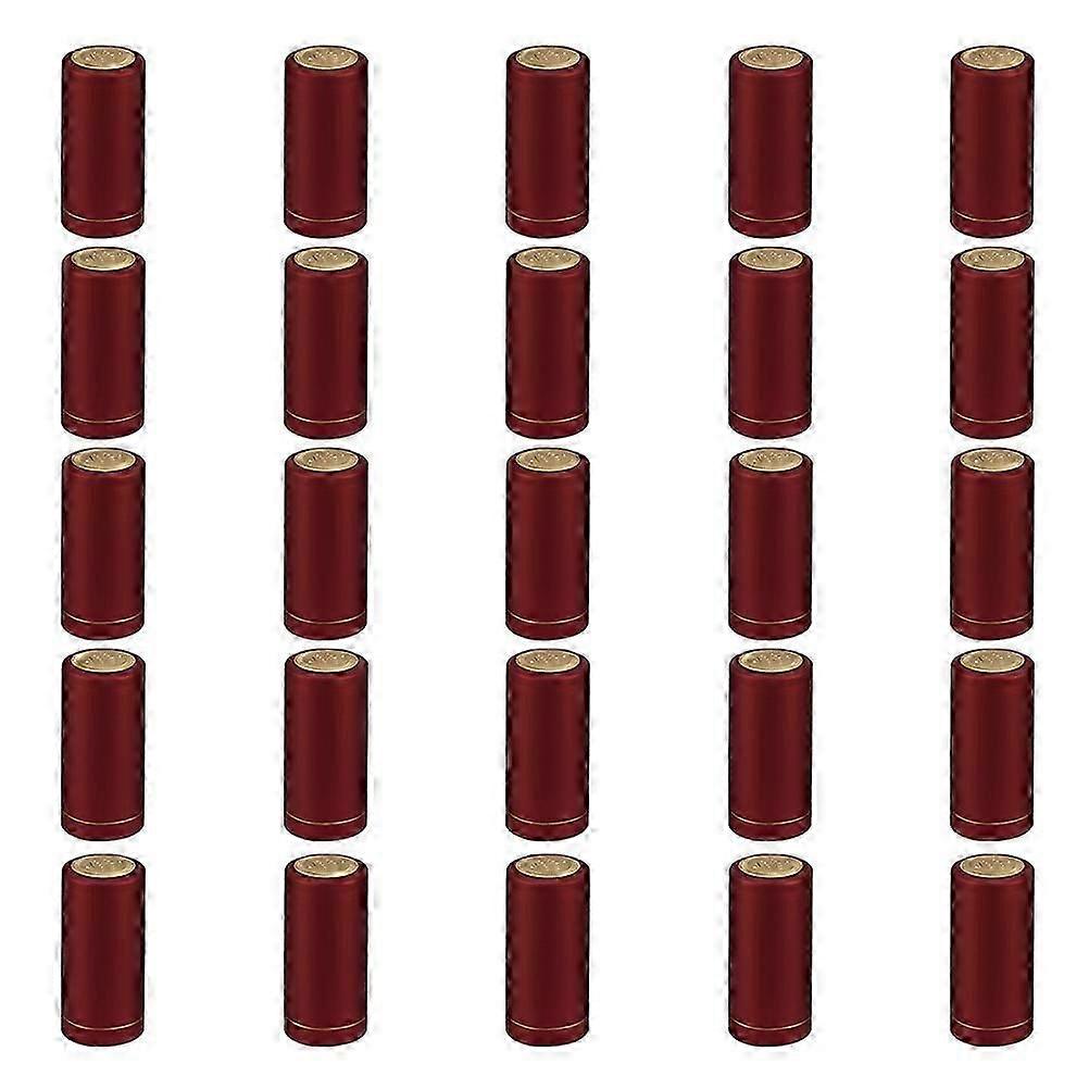 25pcs Heat Shrink Capsules Wine Bottles Caps Sleeves Suitable for Wine Bottle