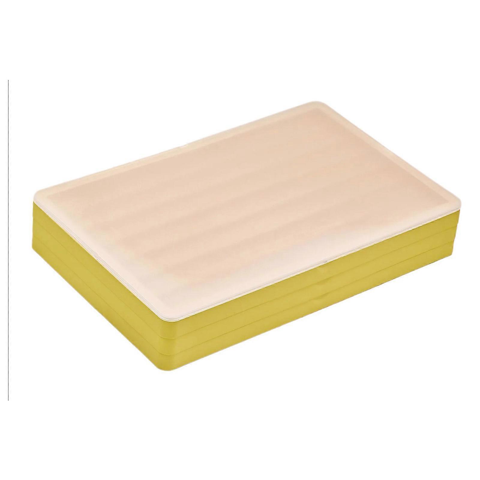 3 Layer Keycap Storage Solution Stackable Transparents Trays Travel Friendly  Yellow