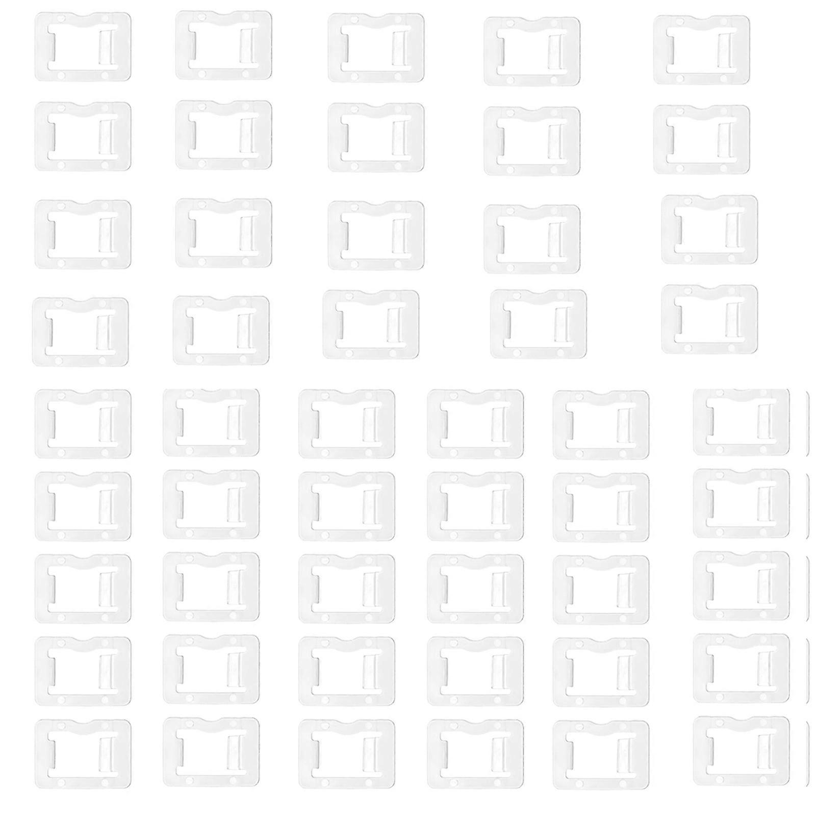 Plugs Inserts for Loose Electrical Outlets 50 Pack Clear Socket Tightener Plastic Stabilizers with Most Power Socket Multicolor