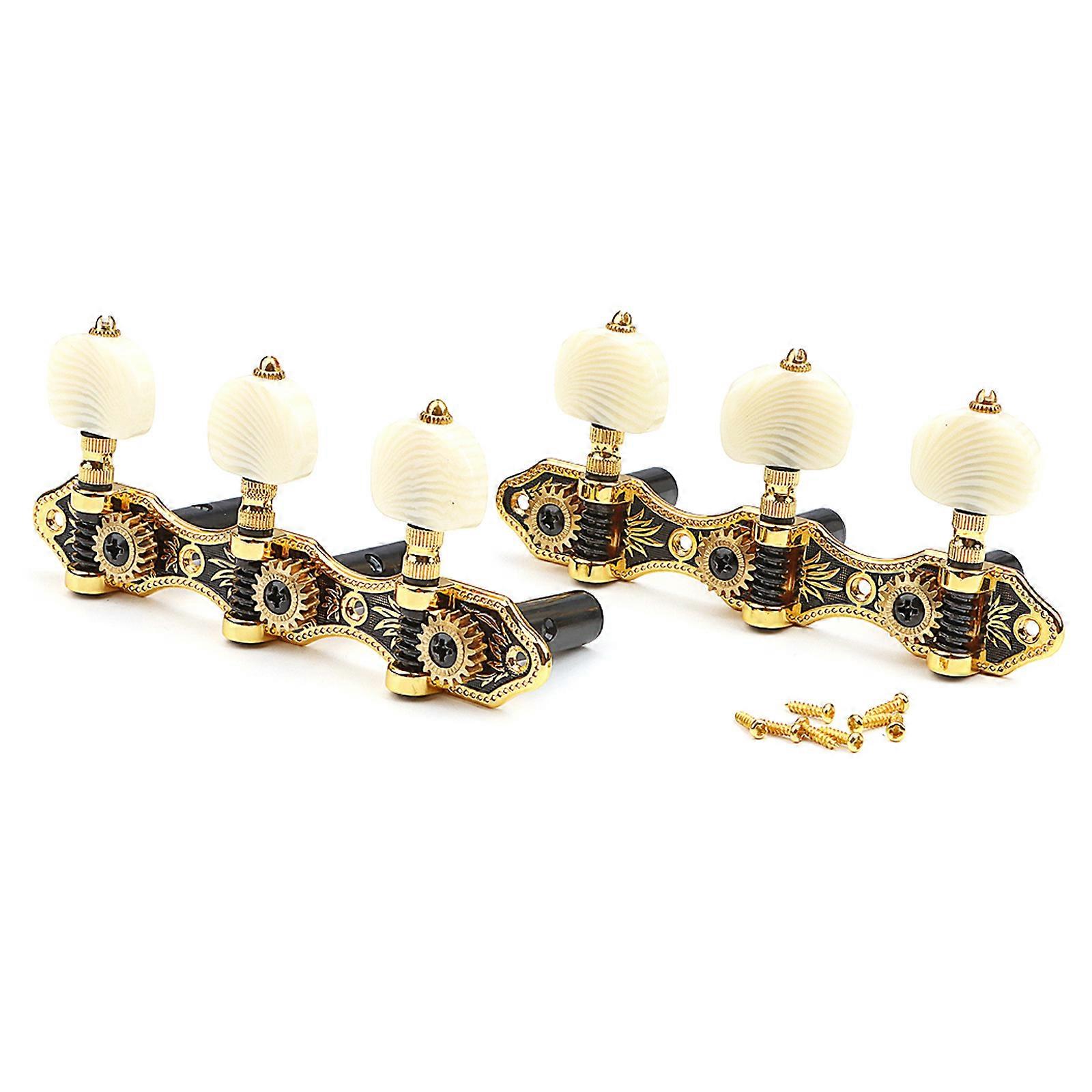Guitar String Tuning Pegs Guitar Machine Heads Set Guitar String Tuning Keys Tuners for Acoustic Electric Guitar 3L 3R Multicolor