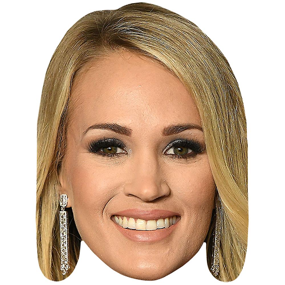 Carrie Underwood Celebrity Mask, Flat Card Face