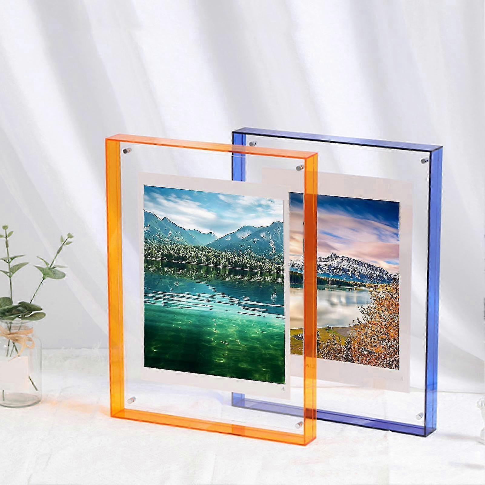 Acrylic photo frame for vibrant wall art and desk display