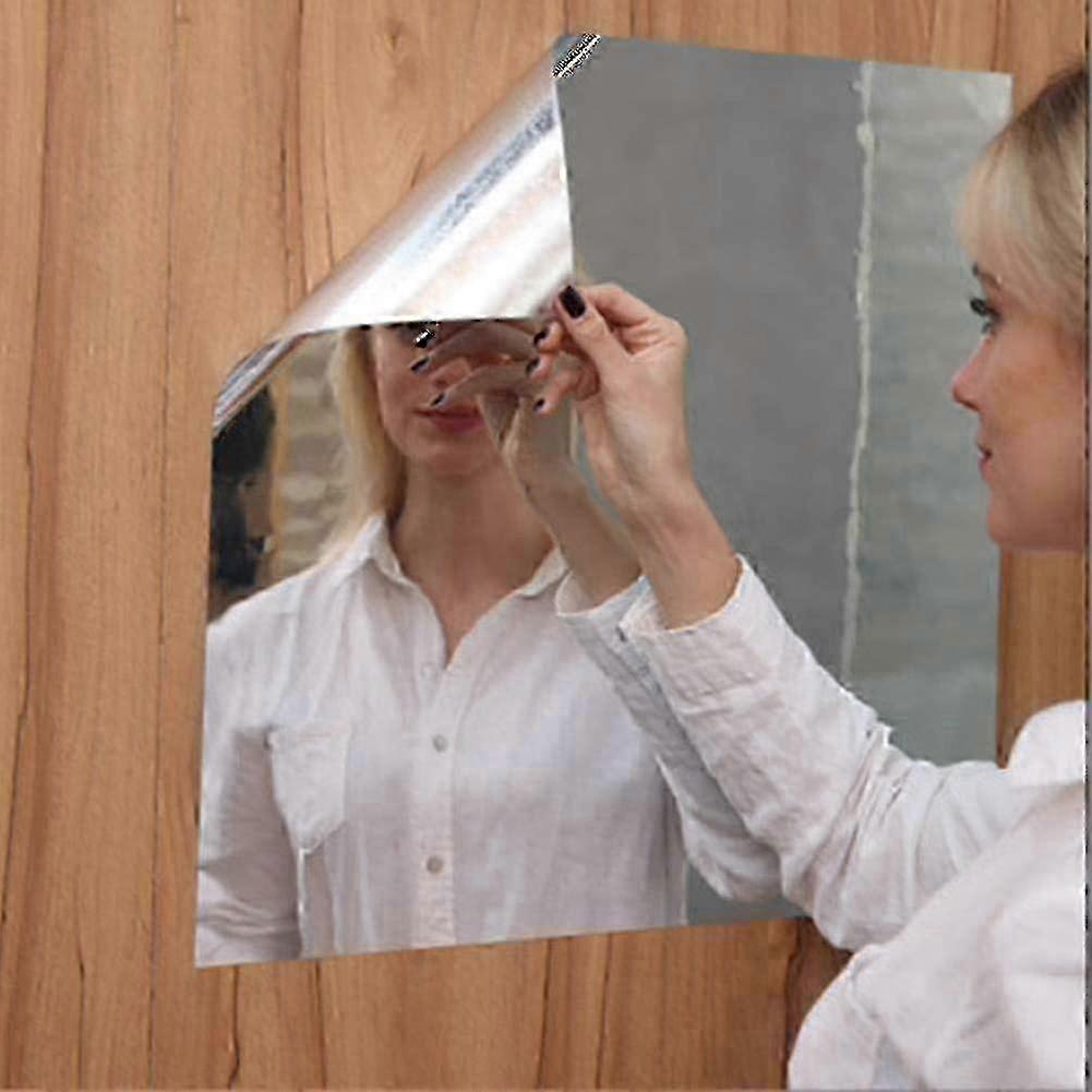 フレキシブルミラーシート、ミラーウォールステッカー、非ガラス粘着ミラー、浴室、寝室、ドレッサー用