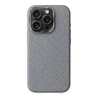 Funda compatible con iPhone 16 Pro Max, carcasa de PU+TPU antihuellas con impresión y botones metálicos (nuevo modelo).