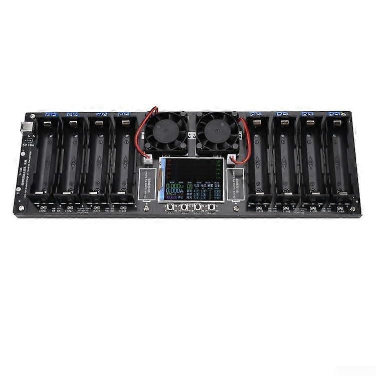 Battery Capacity Tester 8Channel With 2.4 Inch Color Display Internal Resistance Detection Home DIY Power Tools