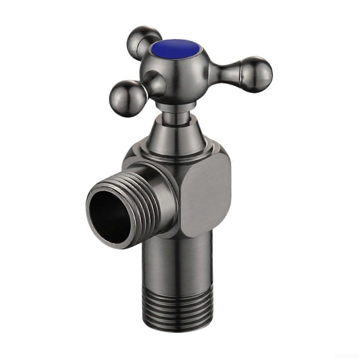 Flexible Use Brass Angle Valve Blue For Kitchen And Bathroom Sinks