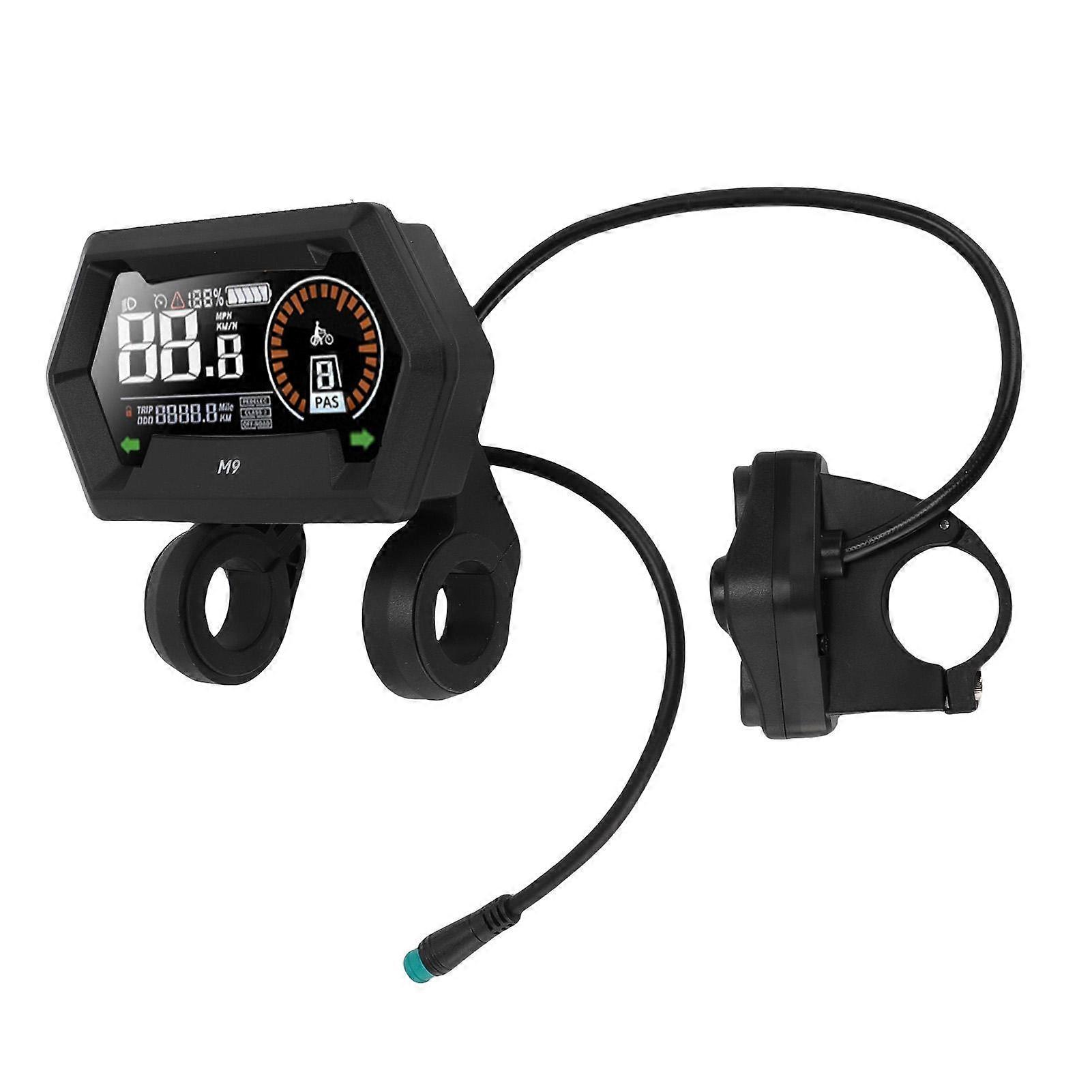Electric Bike LCD Display Meter Sensitive Electric Scooter Colorful Screen Display Control Panel with 5 Core