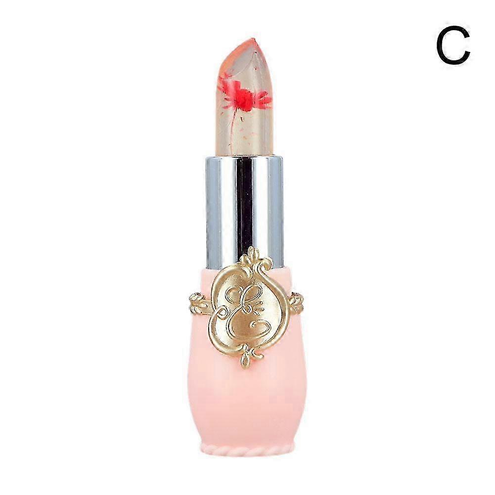 No. 3 Red (C) $ Dried flower jelly transparent temperature-changing plant color-changing waterproof non-fading lipstick lip balm