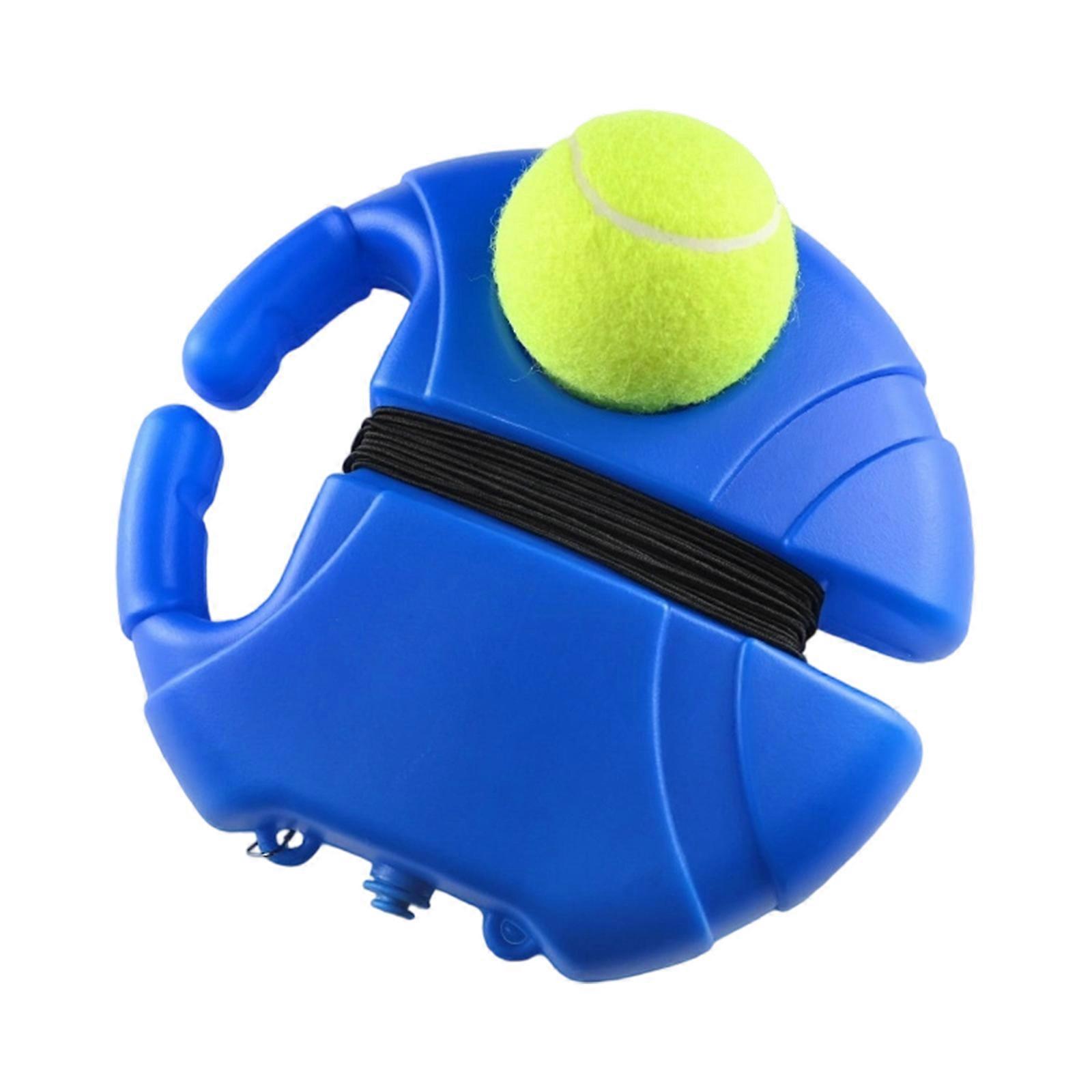 Tennis Practice Rebounder With Elastic Rope Ball Practice Rebounds Tennis Trainer Partner Sparring Device Easy to Use Multicolor