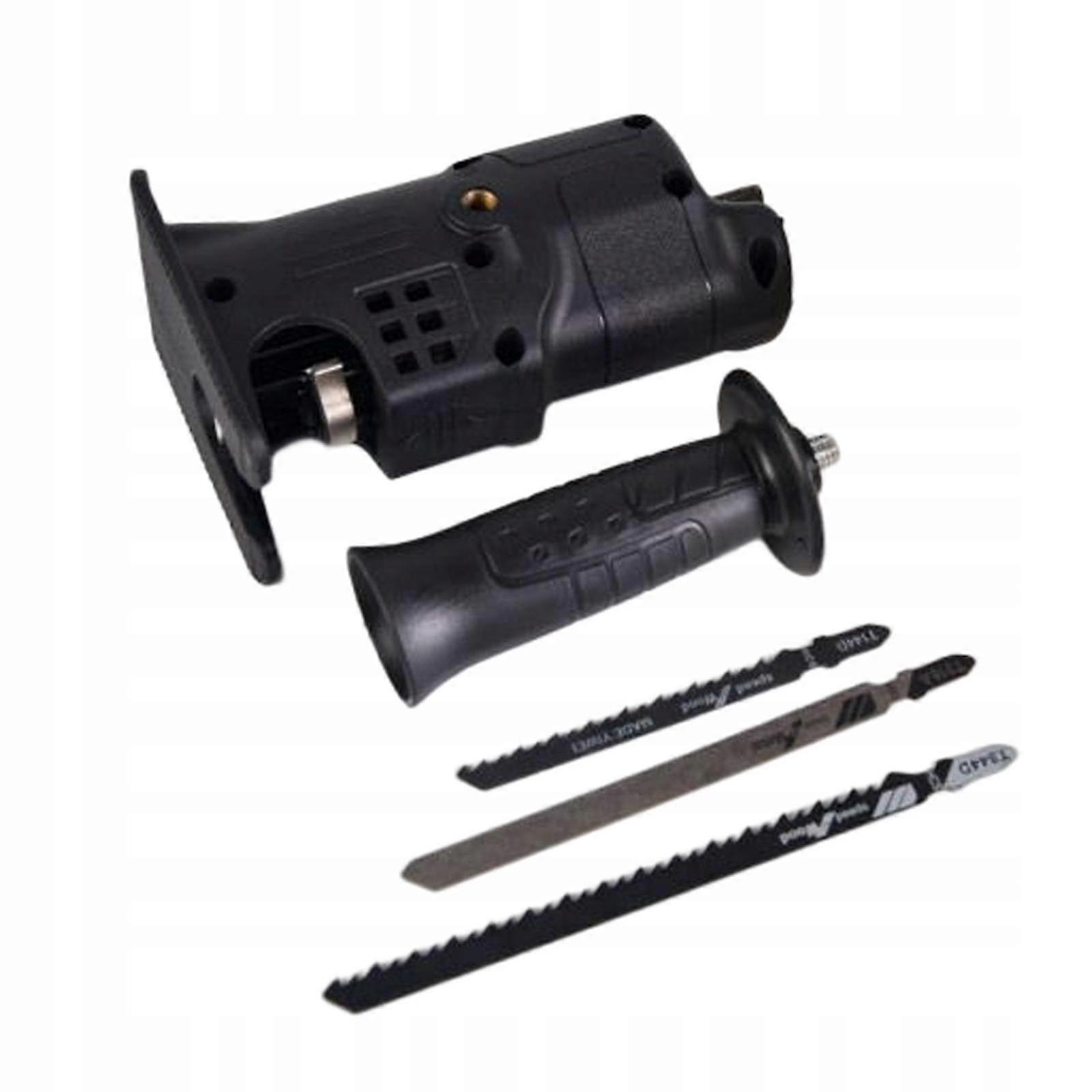 Jig Saw Electric Drill Tool Attachment With 3 Saws