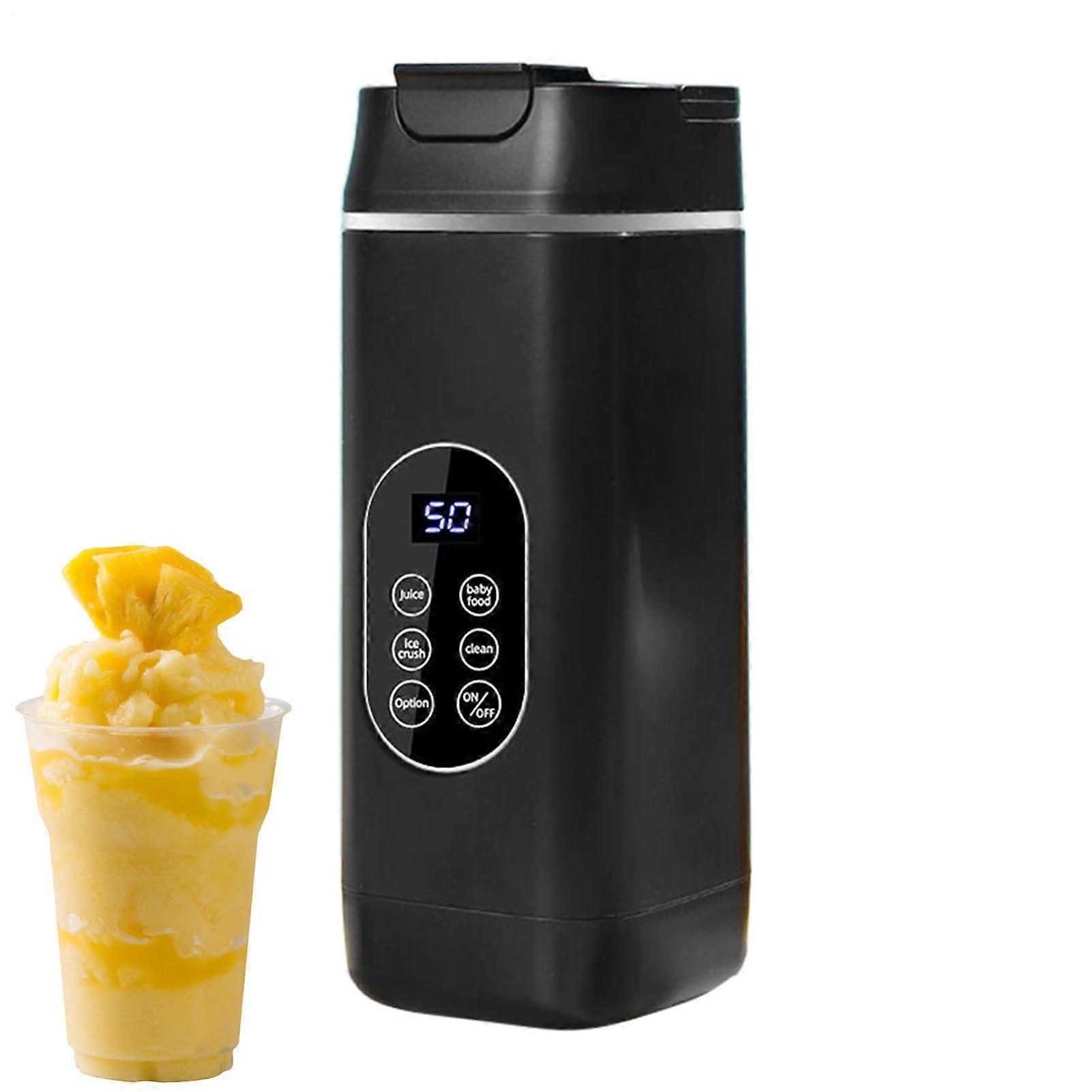 Portable Blender for Smoothies with USB Rechargeable Cup,  Juicer for Travel, Home and Beach Use, Black