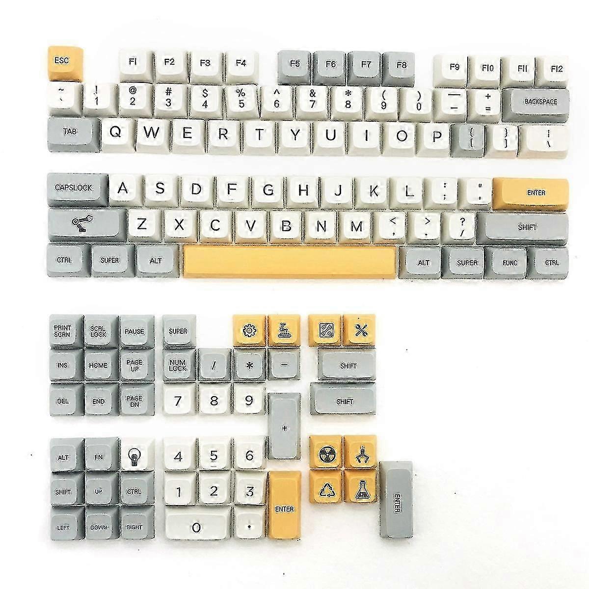 Xda Profile 121 Pbt Keycap Dye-sub Personalized Heavy Industry Keycap For Mechanical Keyboard Mx Sw-haoyi