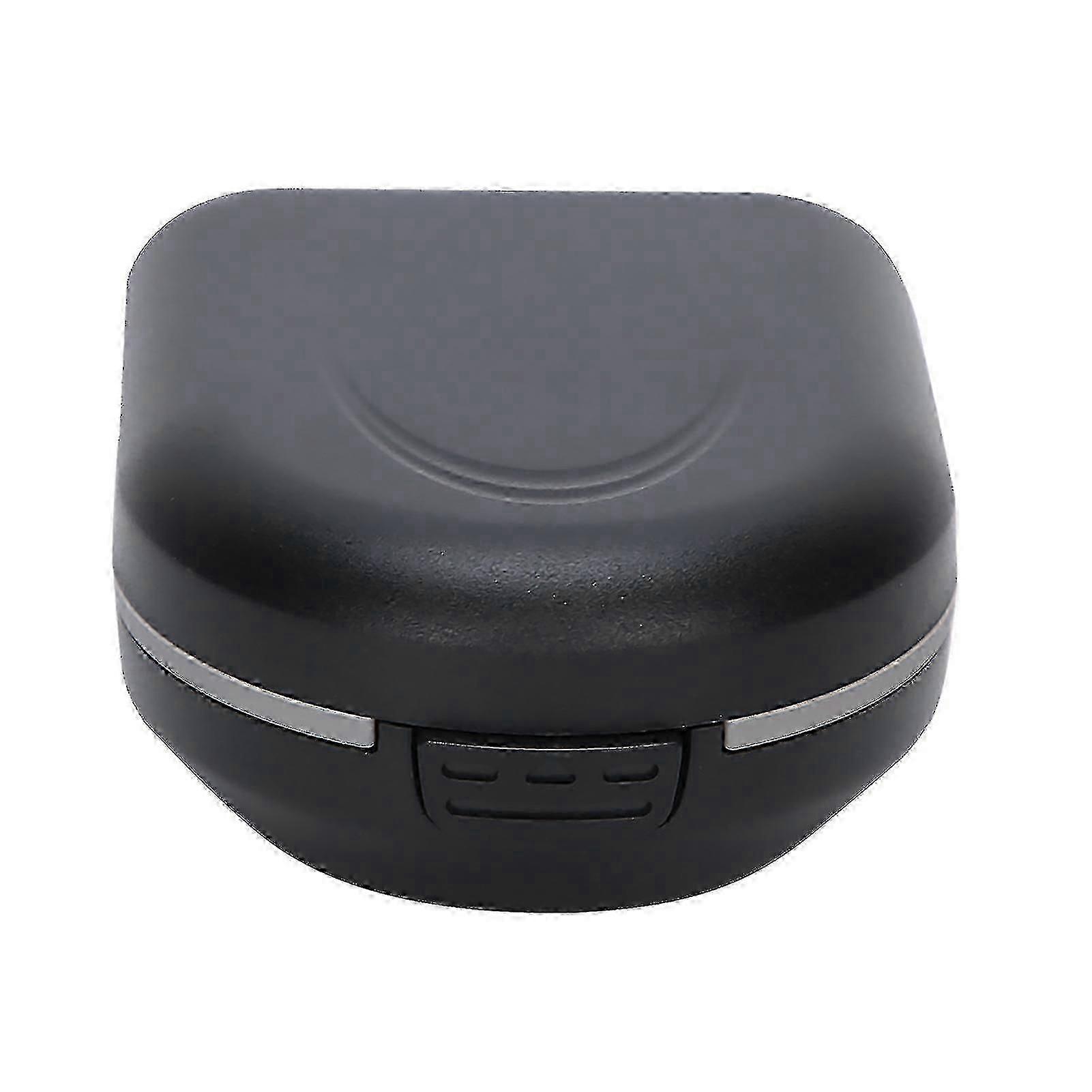 Waterproof Portable Hearing Aid Case - Black, Drop-Resistant Storage Box