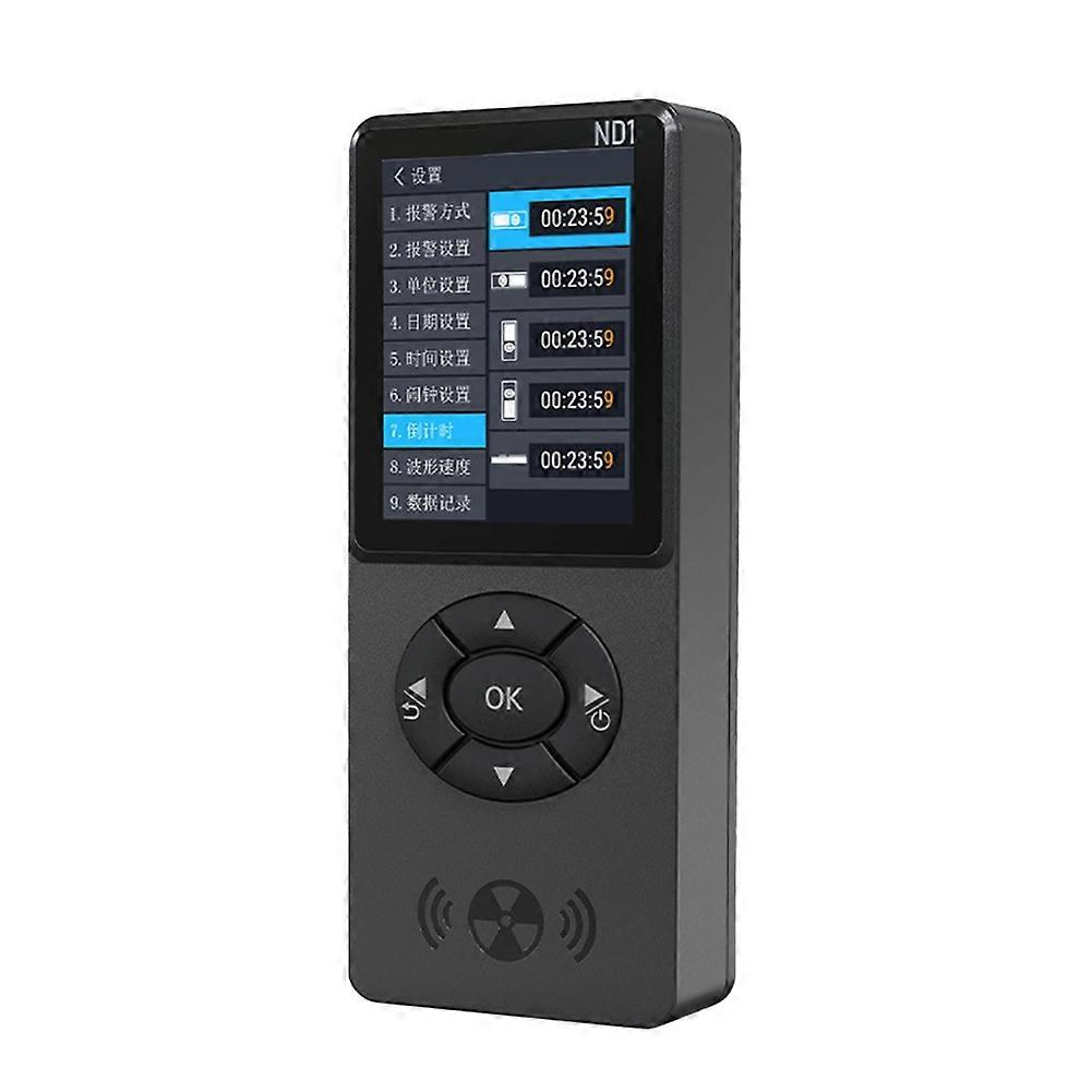 ND1 Geiger Counter Nuclear Radiation Detector Personal Dosimeter Radioactivity Tester X-Ray Γ-Ray Β-Ray Rachargeable