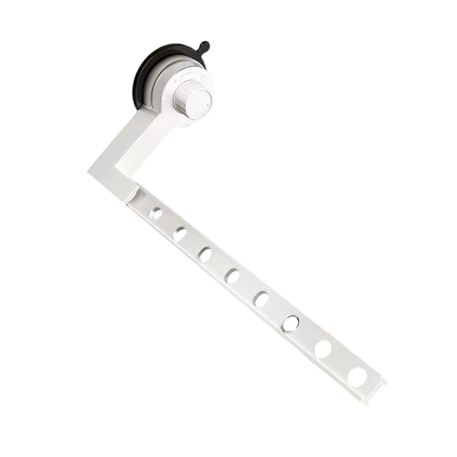 Convenient Suction Based Clothes Drying Solution Hanging Rack For Balconies And Bathrooms Protecting Wall Surfaces  White