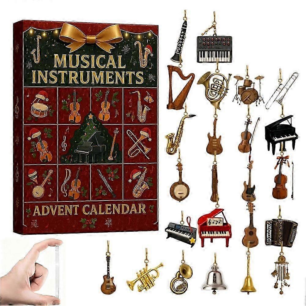 Musical Instruments Christmas Arrival Calendar Box 24 Mini Musical Instruments