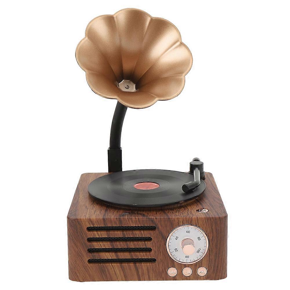 Retro Gramophone Shape Bluetooth Speaker Portable Box Wireless