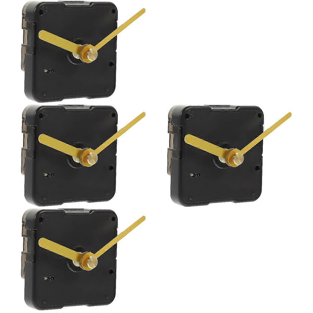 4 Sets DIY Silent Wall Clock Movement Clocks Wall Clock Mechanism Wall+clock Clock Repair Parts Clock Movement Kit