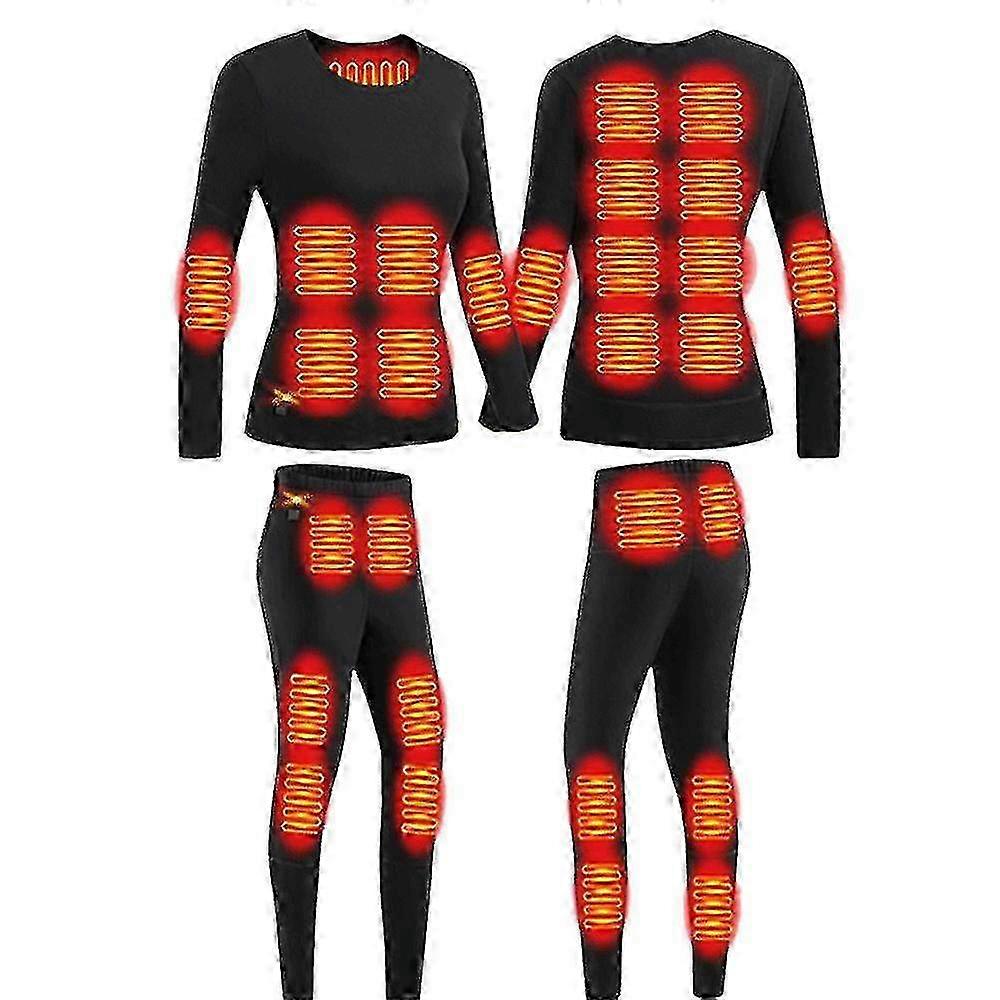 Thermal heated jacket for skiing with adjustable warmth