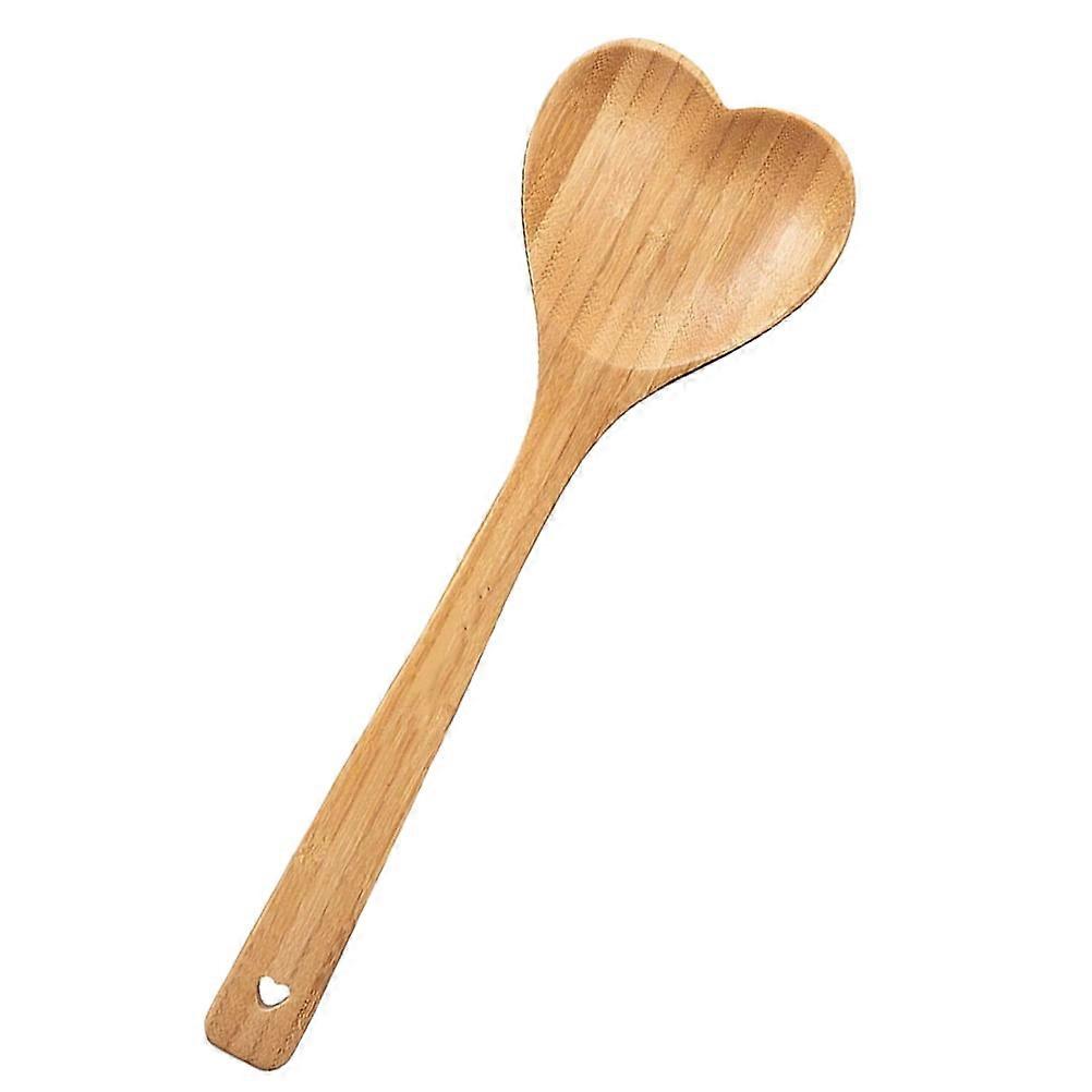 Heart Shaped Spoon Multi-function Stirring Bamboo Kitchen Gear Appliances Dessert Grace Spatula